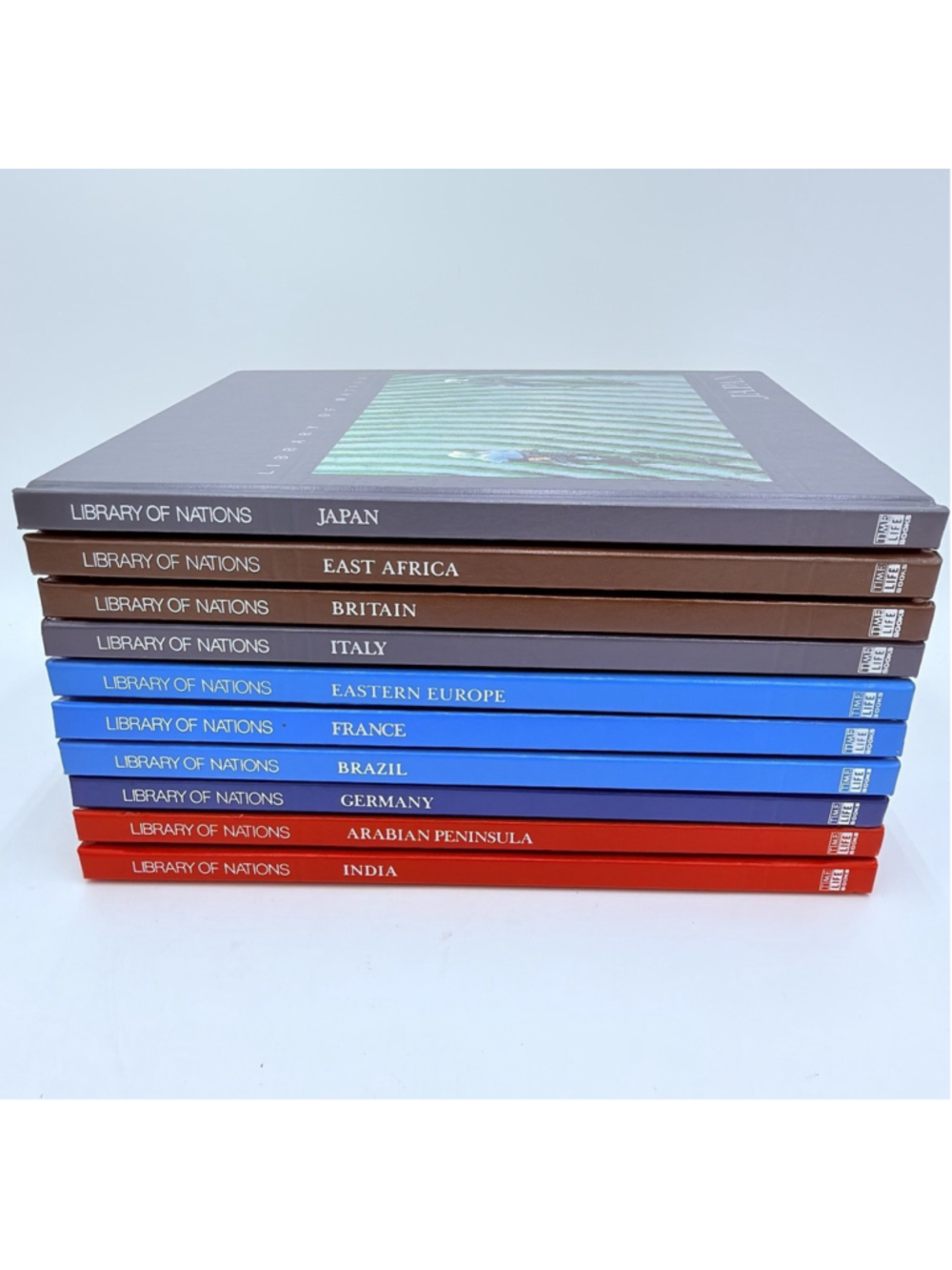 TIME-LIFE Library of Nations 10 Book Lot Japan Britain France Germany India